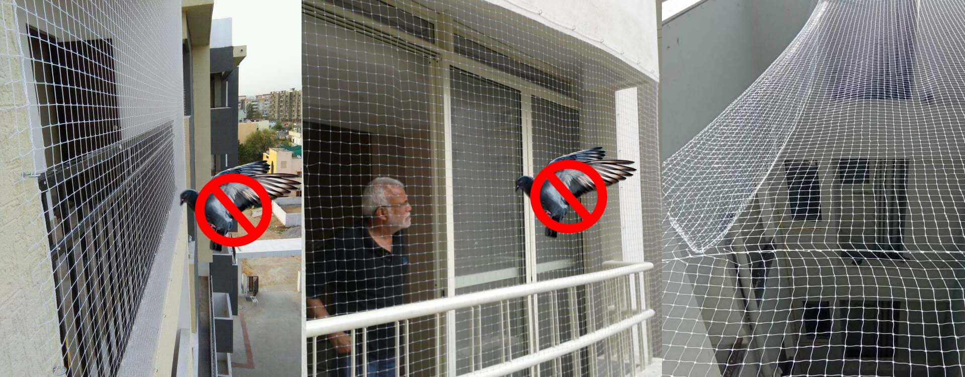 Pigeon safety nets In Gachibowli